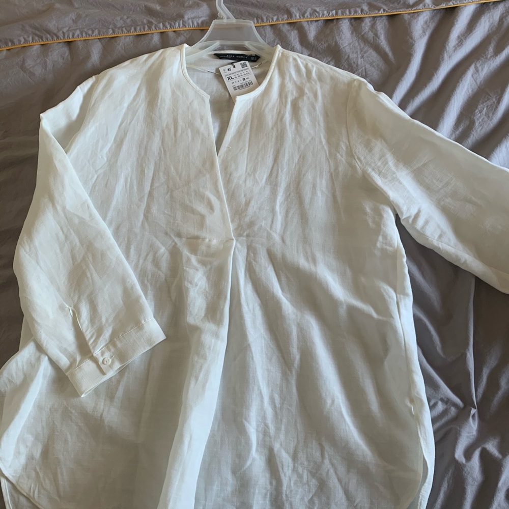 Long sleeve white shirt